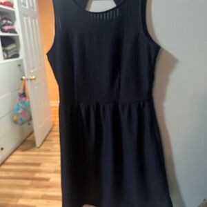 Elegant Navy blue Sleeveless Dress